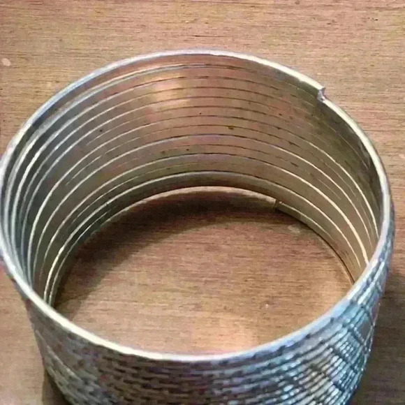 Silver Statement Bangle - Picture 6 of 6